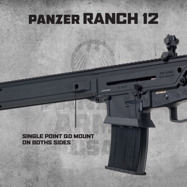 NEW!! PANZER ARMS RANCH12 - Semi-Auto 12 Gauge Shotgun - Image 3