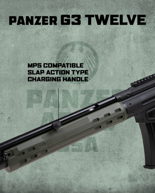 Panzer G3 12ga 18.5" 5rd Shotgun, OD/Black - Image 4