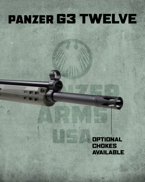 Panzer G3 12ga 18.5" 5rd Shotgun, OD/Black - Image 5