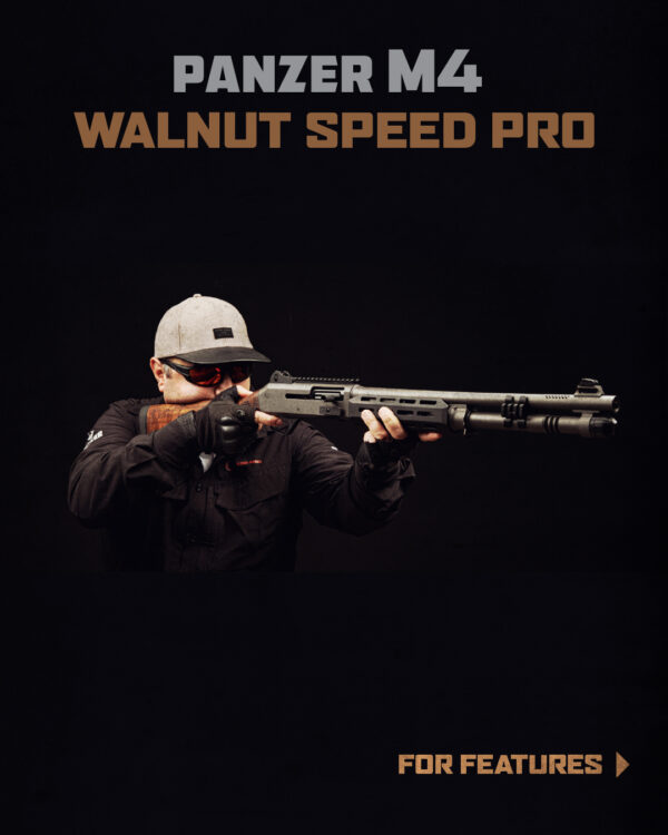 NEW!!  PANZER ARMS M4 SPEED PRO WALNUT- SEMI AUTOMATIC 12 GAUGE SHOTGUN - Image 2