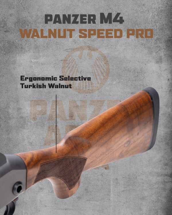 NEW!!  PANZER ARMS M4 SPEED PRO WALNUT- SEMI AUTOMATIC 12 GAUGE SHOTGUN - Image 9