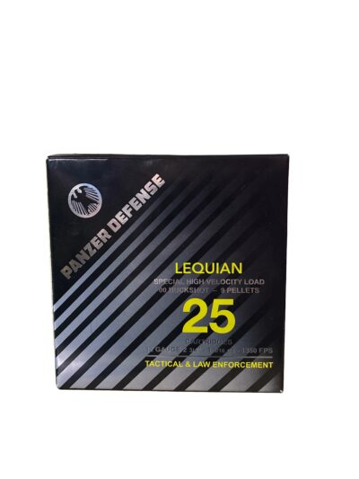 Panzer Defense LEQUIAN Special HV -12 Gauge Ammo 2.75″ 9 Pellets 00 Buckshot (25rds)